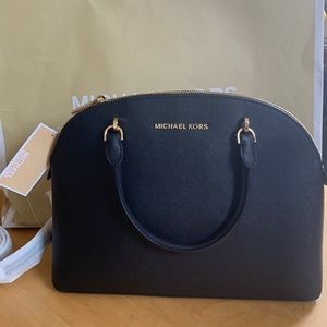 Brand new Michael Kors large black dome sachel bag